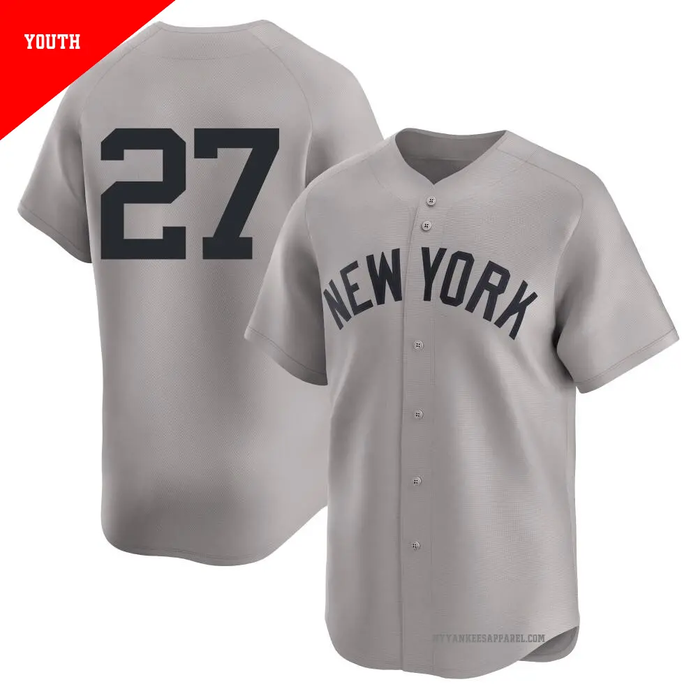 Men's #27 Giancarlo Stanton New York Yankees Gray Limited