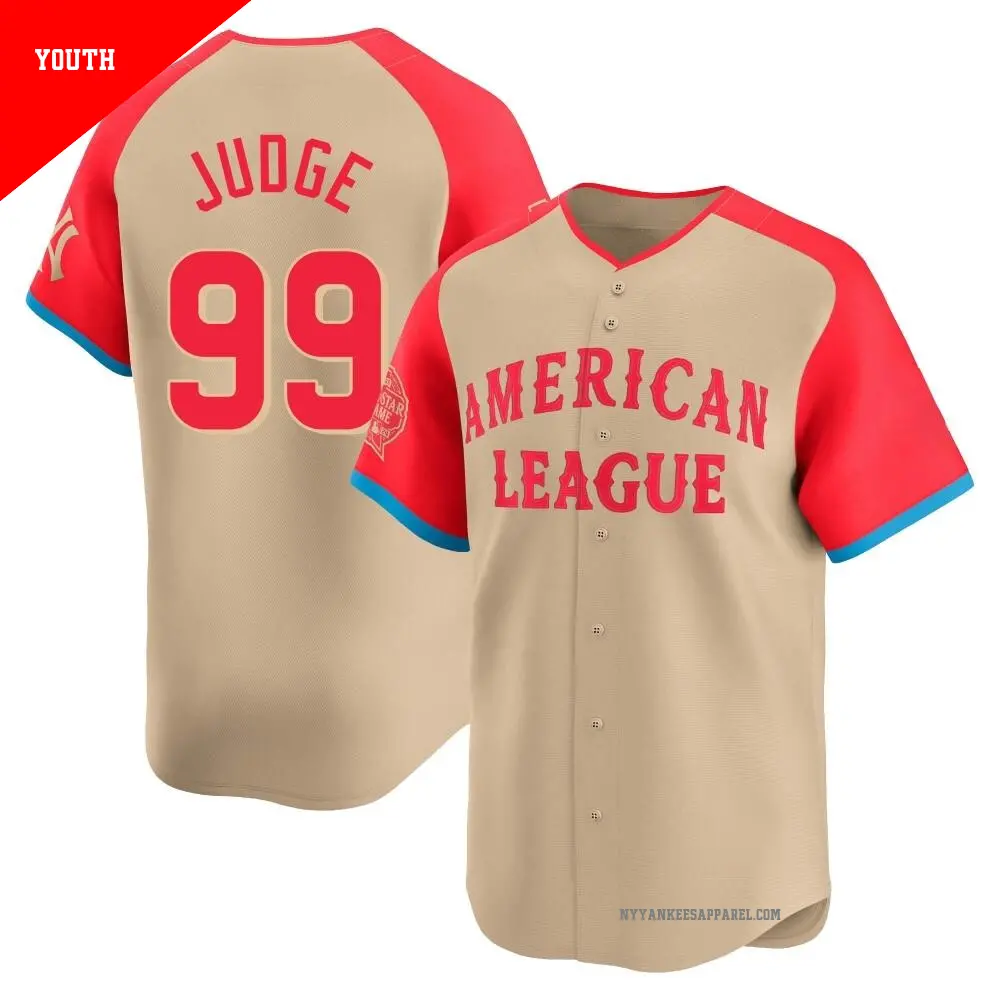 Men's #99 Aaron Judge New York Yankees Cream Limited